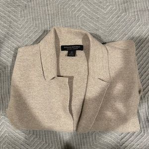 Banana Republic cream cotton cardigan